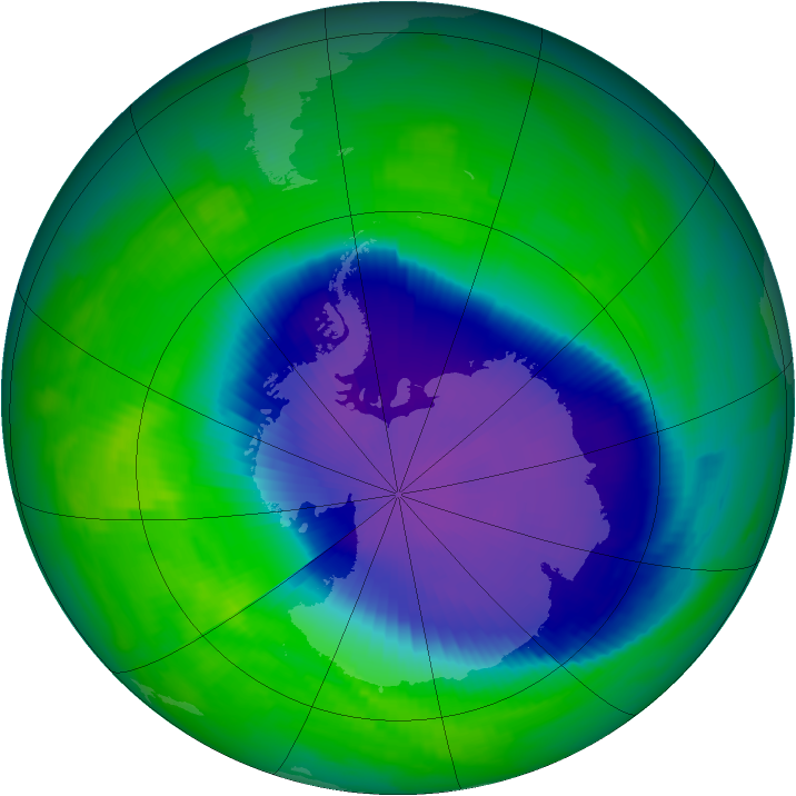 Ozone Map 1996-10-23